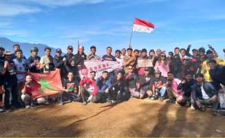 UPACARA PERINGATAN HUT RI 78 ORARI LOKAL KAB.TANGERANG DI ATAS GUNUNG